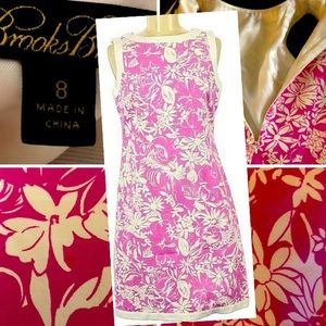 Vintage Brooks Brothers Floral A Line Dress.